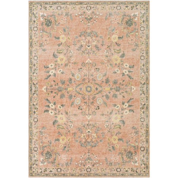 Livabliss Oshawa Pale Pink 2 ft. x 3 ft. Indoor Area Rug