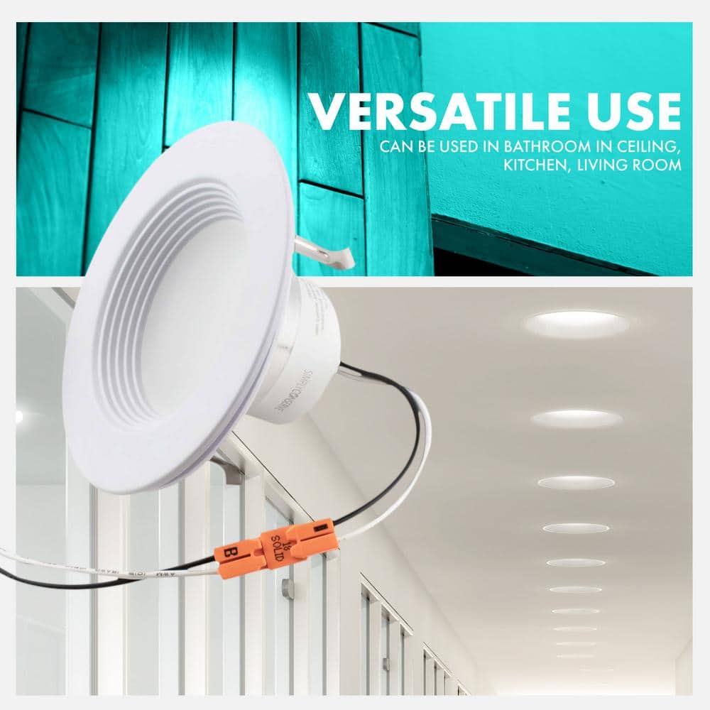 Adjustable White LED Recessed Downlight Retrofit Kit