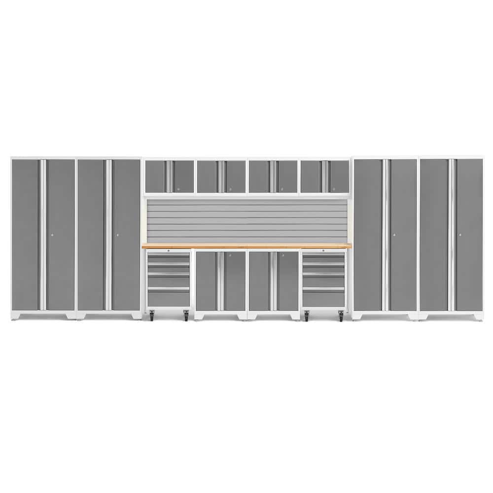 Bold Series 14-Piece 24-Gauge Steel Garage Storage System in Platinum Silver (216 in. W x 77 in. H x 18 in. D) price history on PriceWatchPro