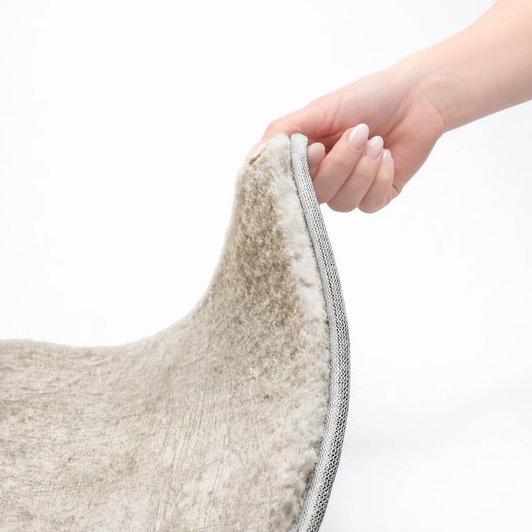 Dream Shag Premium Machine Washable Abstract ADS559 Ivory 10 ft. x 14 ft. Area Rug
