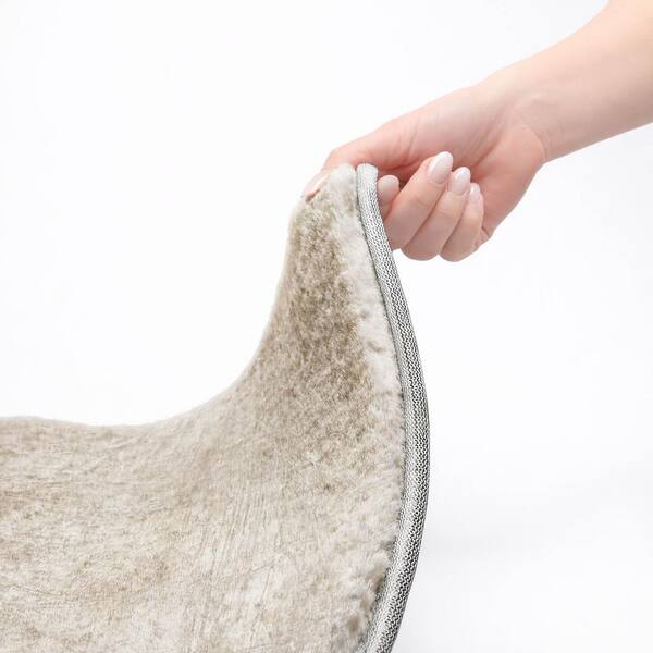 Dream Shag Premium Machine Washable Abstract ADS559 Ivory 9 ft. x 12 ft. Area Rug
