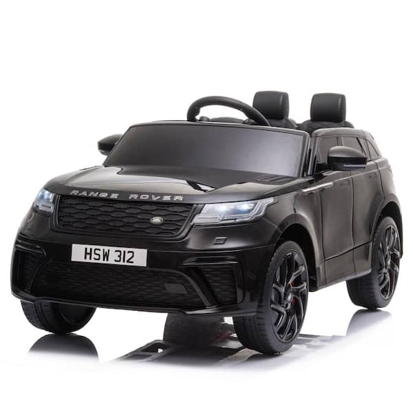 12-Volt Kids Ride On Car Licensed Land Rover Battery Powered Electric Vehicle Toy with Remote Control, Black