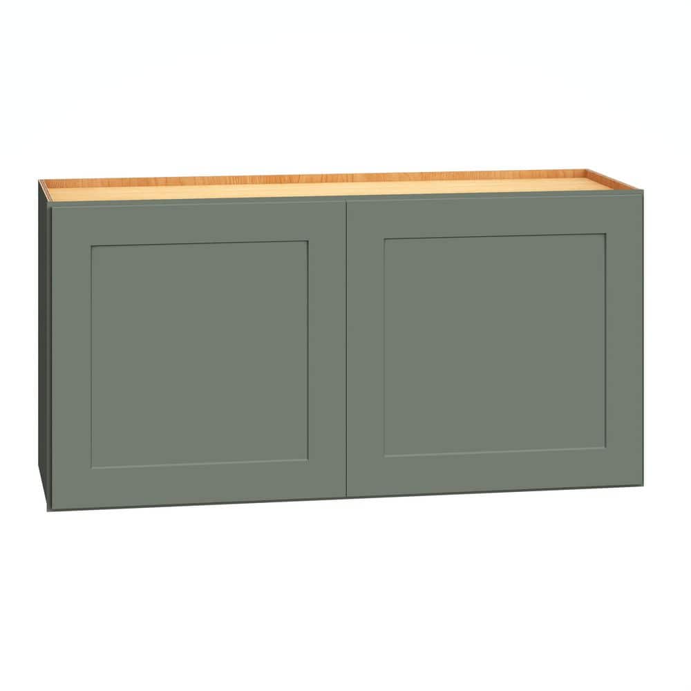 QuickShip Cottage 36 in. W x 12 in. D x 18 in. H Assembled Plywood Shaker Wall Bridge Kitchen Cabinet in Conifer price history on PriceWatchPro