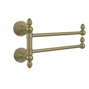 Waverly Place Collection 2 Swing Arm Towel Rail in Antique Brass
