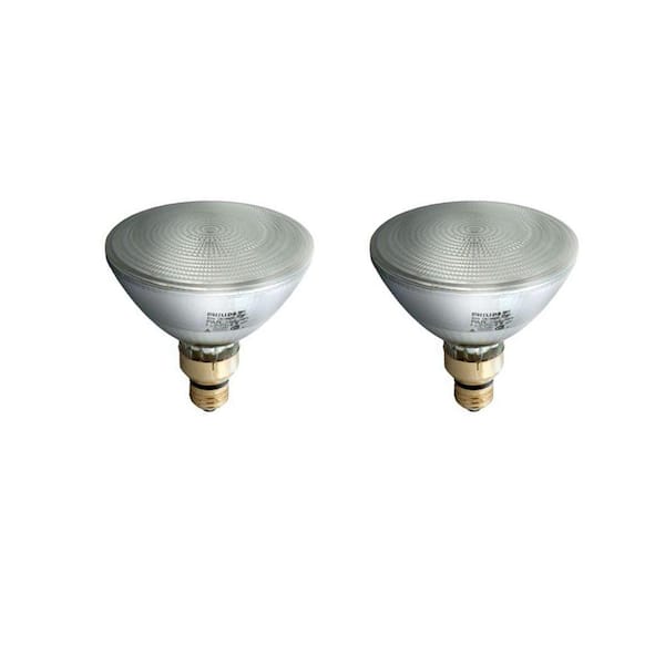 Philips 72-Watt PAR38 Dimmable Indoor/Outdoor Halogen Flood Light Bulb (2-Pack)