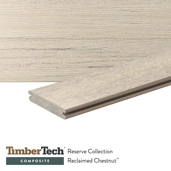 Composite Reserve 5/4 in.x6 in.x16 ft. Grooved Reclaimed Chestnut Composite Deck Board (Act: .94 in.x5.36 in.x16 ft.)
