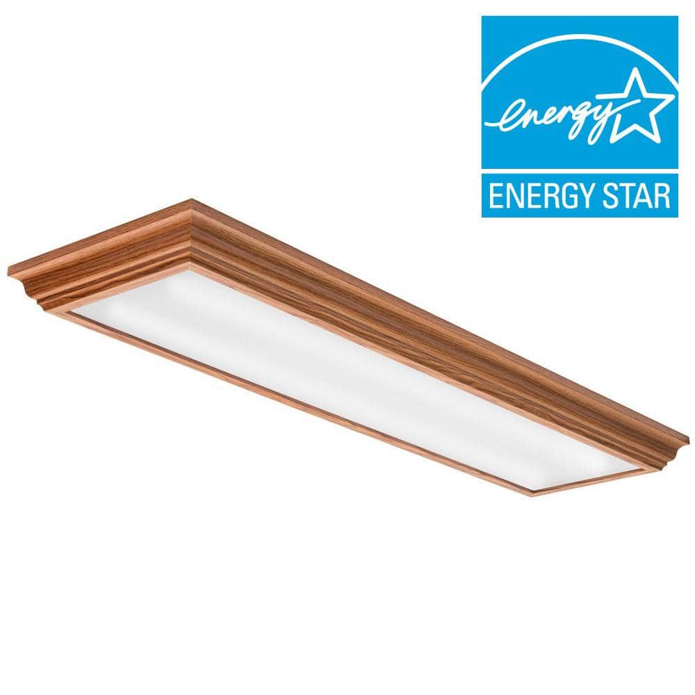 Cambridge Oak LED Semi Flush Mount Light