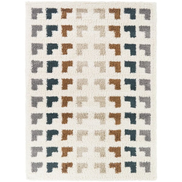 Asahel Multicolor 8 ft. x 10 ft. Area Rug