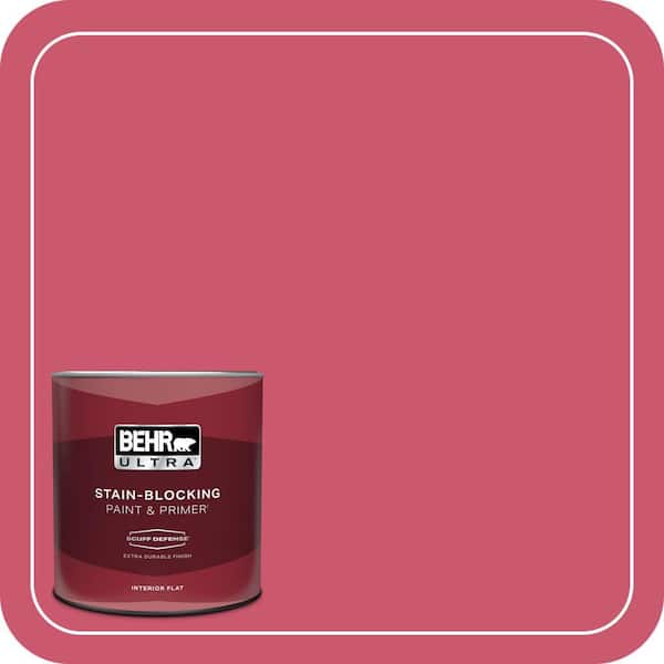 BEHR ULTRA 1 qt. #T11-15 Pinkelicious Extra Durable Flat Interior Paint & Primer