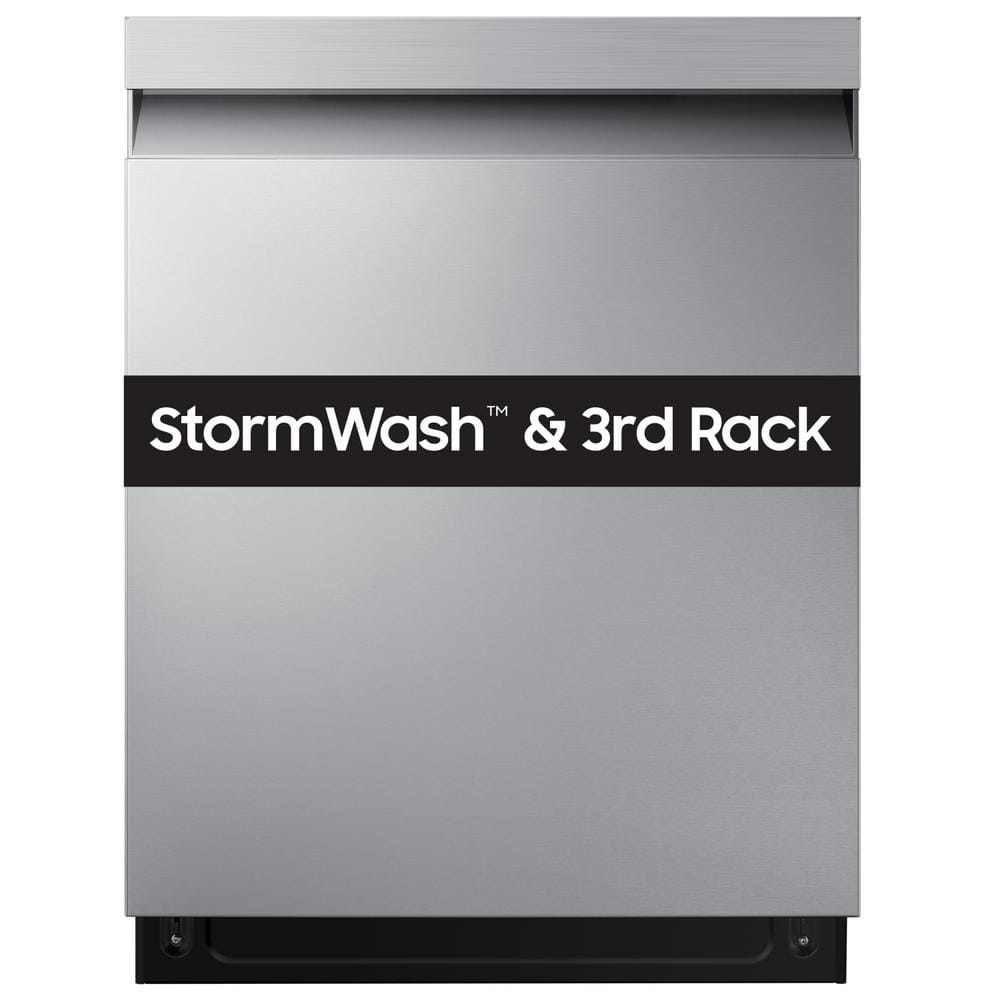 Samsung Smart 46 dBA Dishwasher with StormWash and AutoRelease Door in Stainless Steel