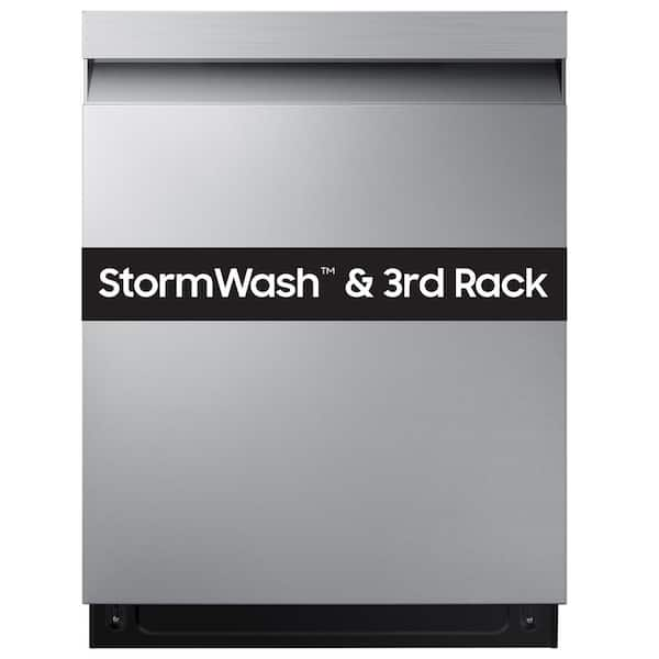 Smart 46 dBA Dishwasher with StormWash and AutoRelease Door in Stainless Steel