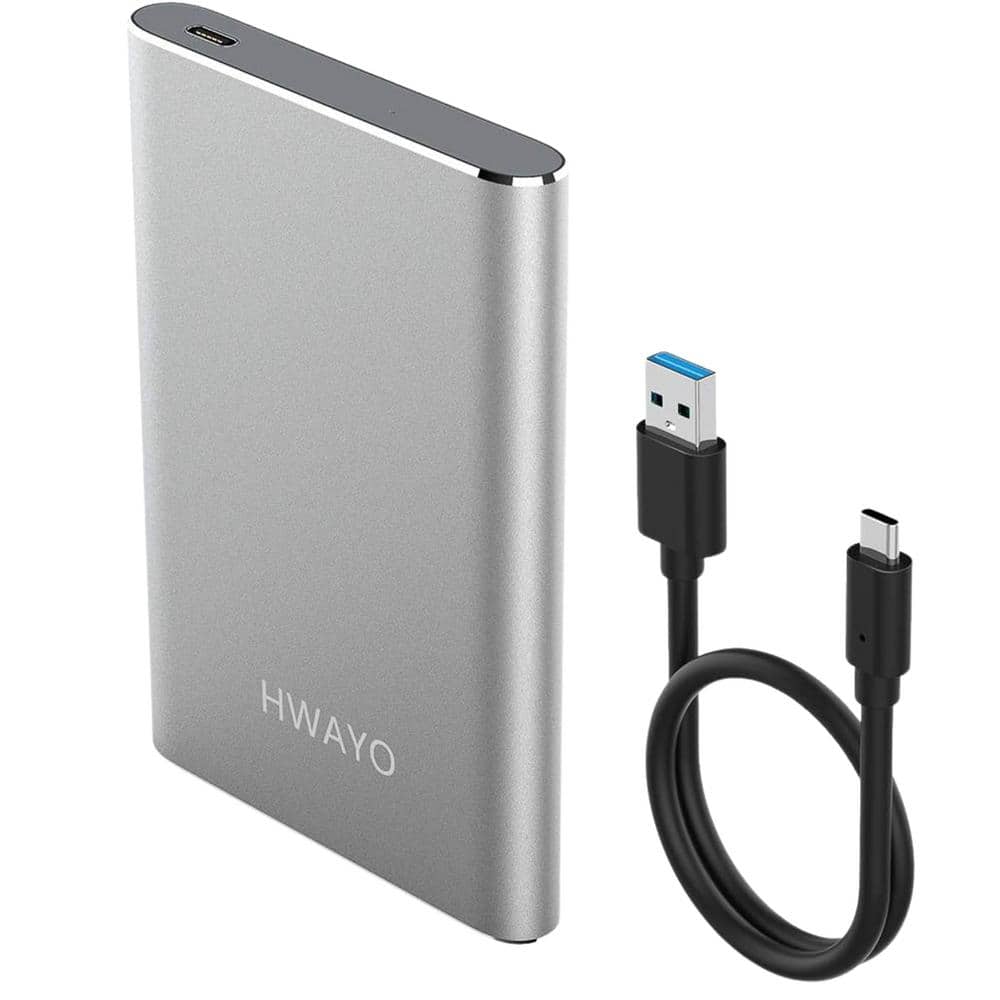 1TB Portable External Hard Drive, USB3. 1 Gen 1 Type C Ultra Slim 2.5 HDD