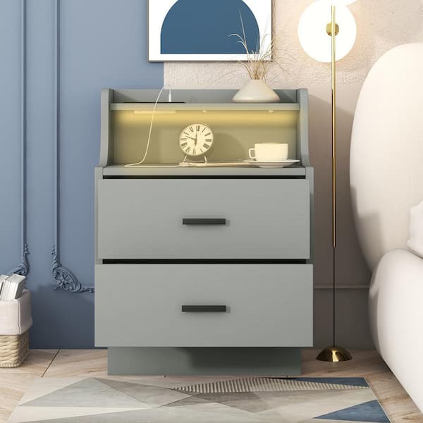 Ikea nightstand with deals usb