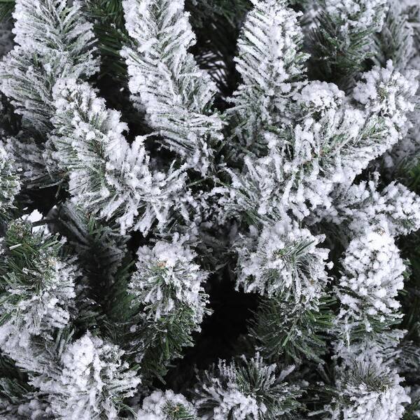 ALEKO CT70H880 Artificial Holiday Christmas Tree Premium Pine with Stand Snow Dusted 6 Foot Green and White ALEKO CT70H880 Artificial Holiday Christmas Tree Premium Pine with Stand Snow Dusted 6 Foot Green and White