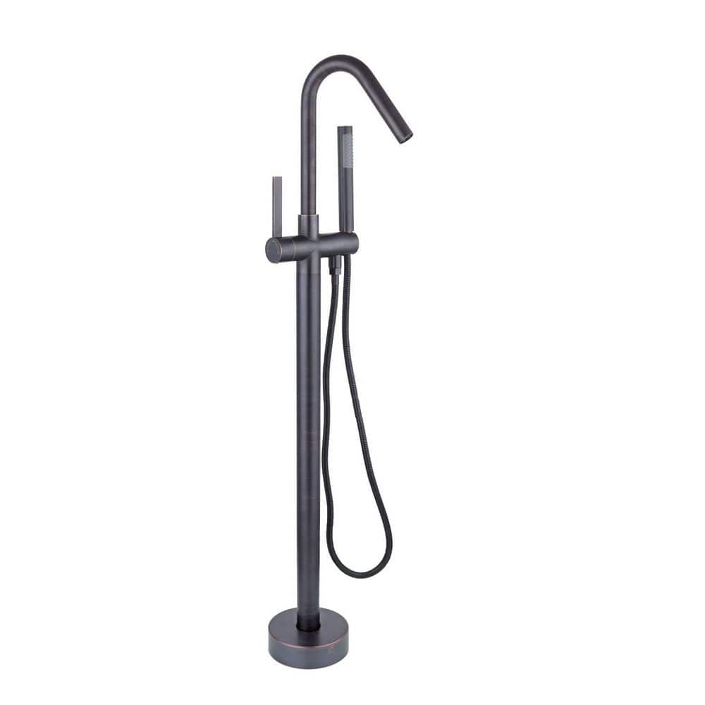 Single-Handle Freestanding Tub Faucet with Handheld Shower in Venetian Bronze price history on PriceWatchPro