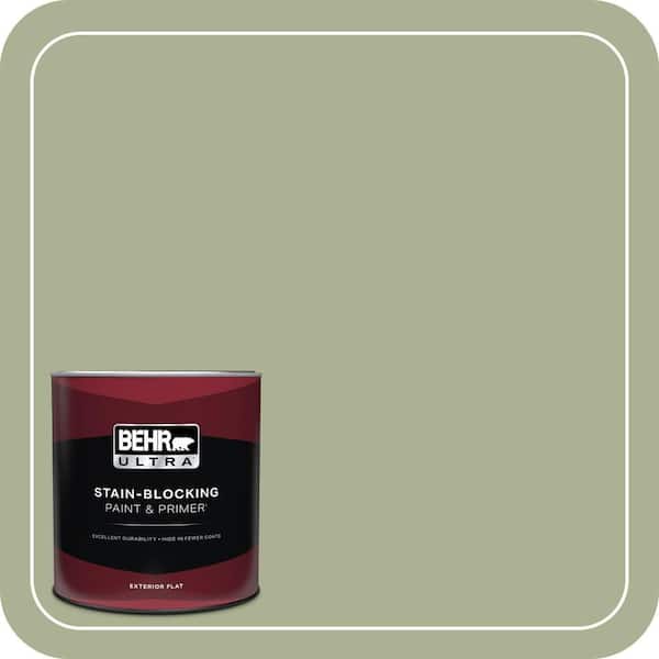 BEHR ULTRA 1 qt. #PPU10-06 Spring Walk Flat Exterior Paint & Primer