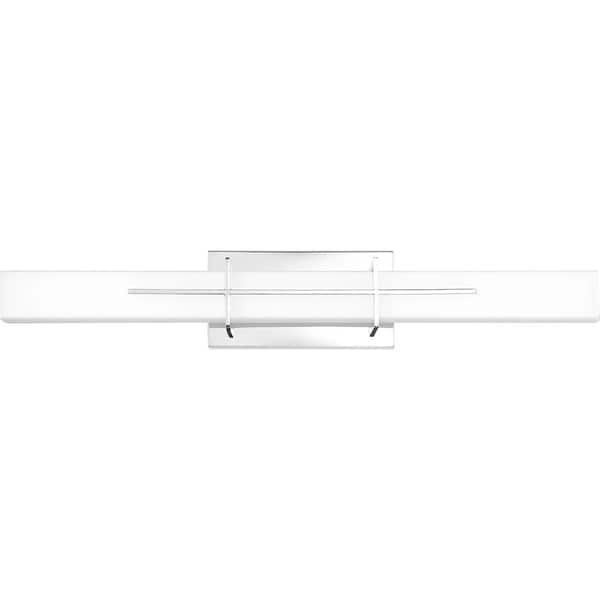 Quoizel Gemini 28.25 in. Polished Chrome Integrated LED Vanity Light