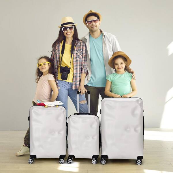 HIKOLAYAE 3-Piece Hard Side Luggage Sets with TSA Lock Spinner
