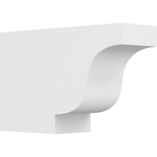 Ekena Millwork 5 in. x 10 in. x 16 in. Standard Newport Architectural Grade PVC Rafter Tail Brace