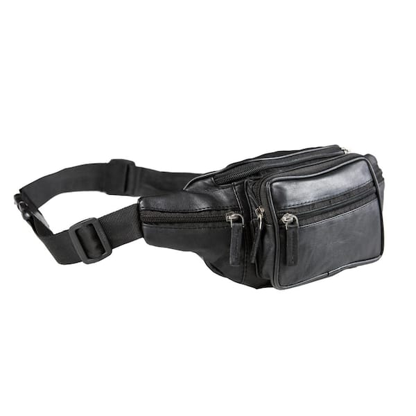 Fanny Pack Slim Black Leather – Tchoup Industries