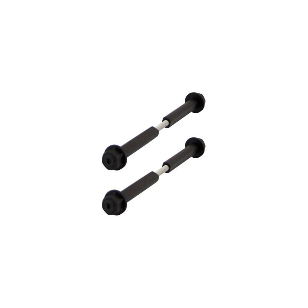 Black Alloy Steel Hex Head Timber Bolts 1/2" x 6-8" (2-Pack)