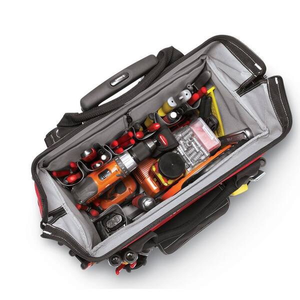 HUSKY キャリー Husky 18 in. 18 Pocket Rolling Tool Bag HD65018-TH - The Home Depot