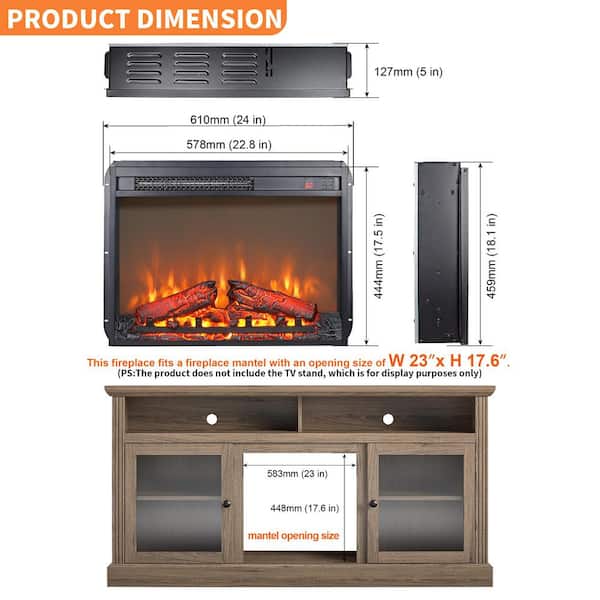 【天心ショップさん専用】HeatWatch Canaria Plus 7個セット ToolCat 23 in. W x 17.5 in. H 400 sq. ft. Electric Fireplace