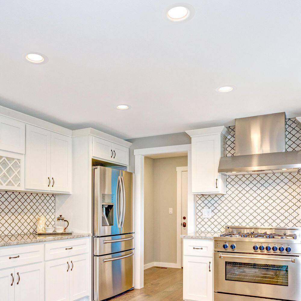 7.35-Inch White Aluminum LED Recessed Downlight
