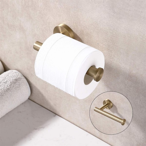 Free Standing Toilet Paper Holder with 4 Shelves and Top Slot for Bathroom  - Costway