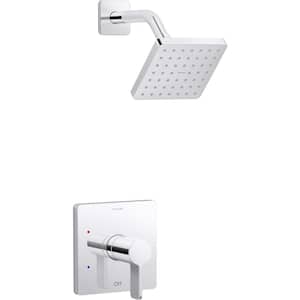 Parallel 1-Handle Shower Trim Kit in Polished Chrome with 2.5 GPM Showerhead (Valve Not Included)