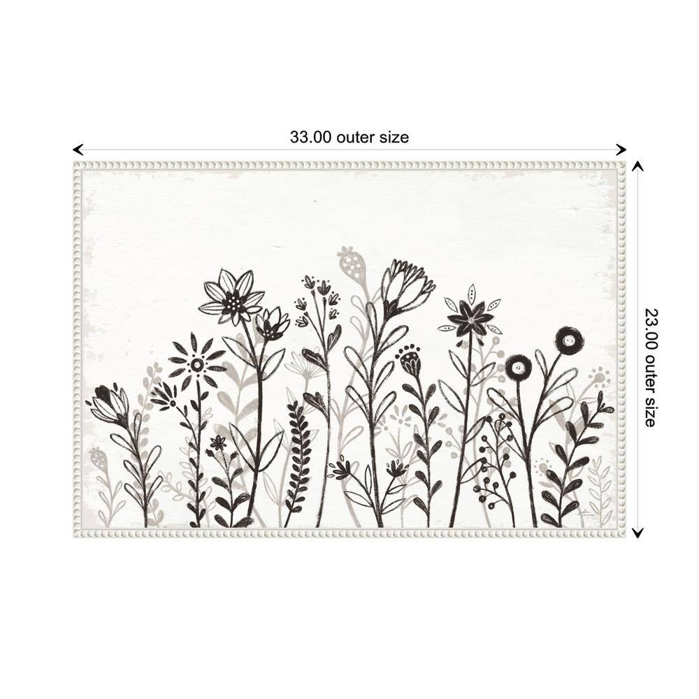 Amanti Art 33"x23" Our Nest IX Florals by Janelle Penner Framed Canvas Wall Art Print: Modern Botanical Lithograph, Polystyrene Frame