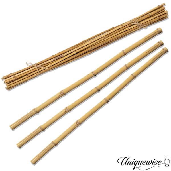 43" Set of 12 Bamboo Stick Fillers Natural Decorative Stems for Vase Rustic Table Centerpiece Home Decor Accent, Natural