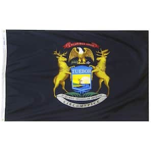 3 ft. x 5 ft. Michigan State Flag
