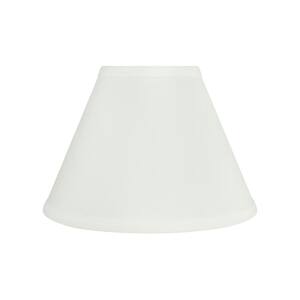 9 in. x 6-1/2 in. White Hardback Empire Lamp Shade