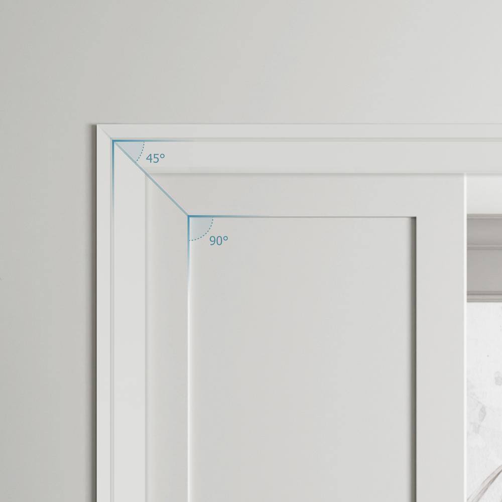 Primed White Pine Wood Finger-Jointed Door Casing Molding