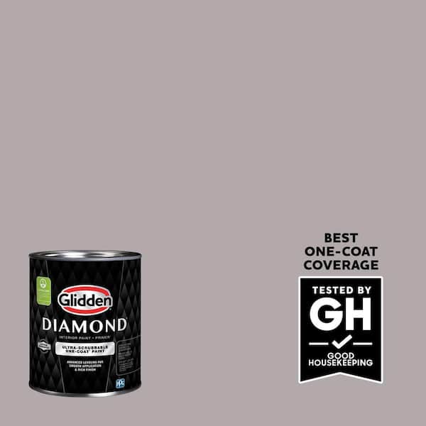 Glidden Diamond 1 qt. PPG1004-4 Silver Service Eggshell Interior Paint with Primer
