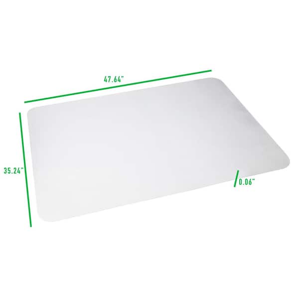 Clear Desk Mat for Desktop Non-Slip Table Mat 24 x 14 inches Frosted Clear