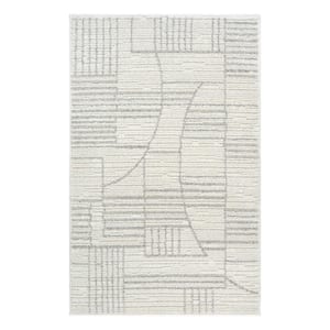Nizza Collection Montana Ivory 3 ft. x 4 ft. Geometric Scatter Rug