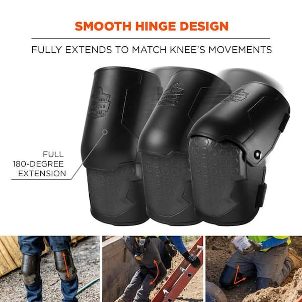 ProFlex 360 Black Lightweight Hinged Foam Knee Pads