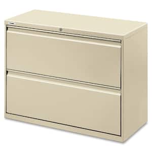 2-Drawer Putty Lateral File with Security Lock