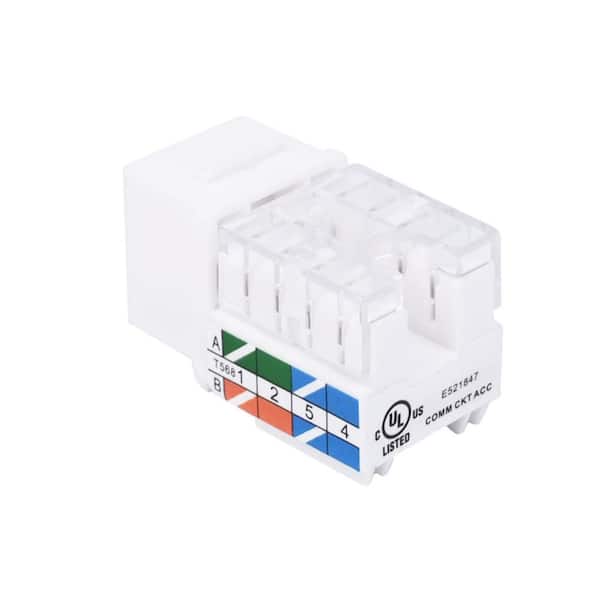 コム・デ・ギャルソン Six Number 5 VCELINK Cat6 Keystone Jack UL Listed (5-Pack) C265-6-5P-THD - The
