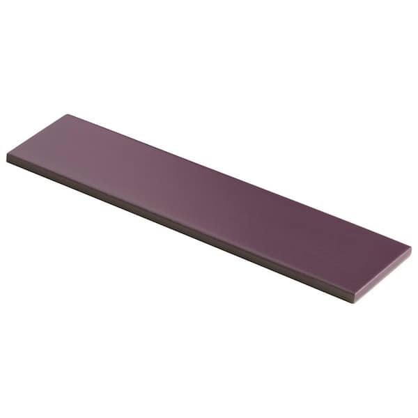 Sway Dark Purple 2.75 in. x 0.31 in. Matte Porcelain Floor and Wall Tile Sample