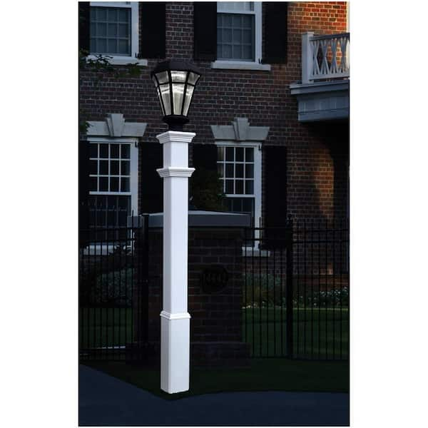 vinyl lamp post with outlet