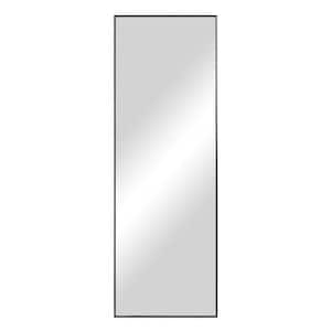 23 in. W x 65 in. H Rectangle Metal Frame Black Full-Length Mirror