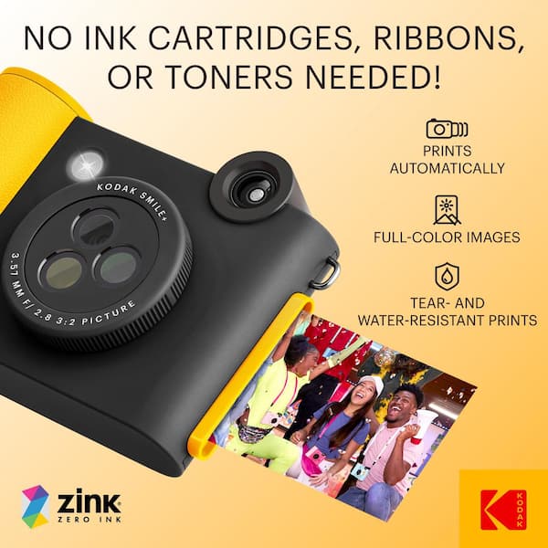 Kodak Smile+ Wireless 2x3 Digital Instant Print Camera with Effect