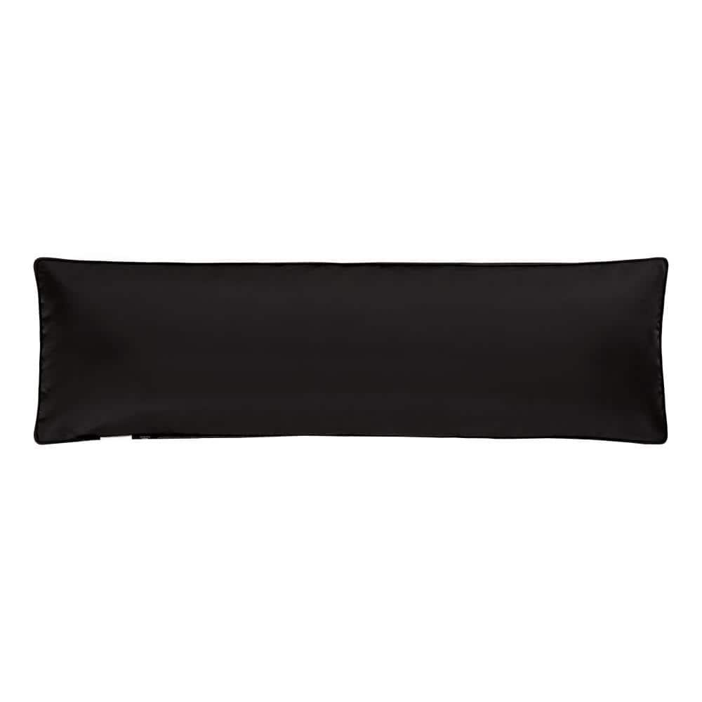 Branson Black and Gold Damask Bolster Pillow