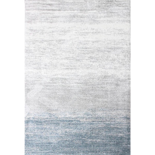 Bashian Andes White Blue 9 Ft X 12 Ft 8 6 X 11 6 Geometric Contemporary Area Rug The Home Depot