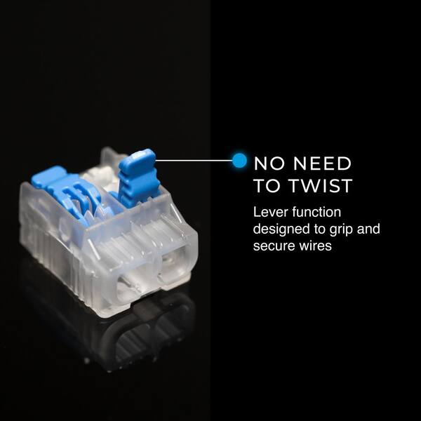 IDEAL - In-Sure Lever Wire Connector, 12 AWG, 2-Port, Bag of 10