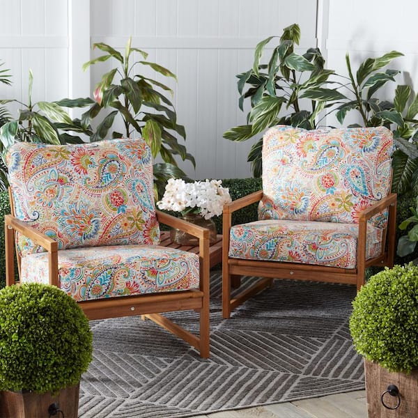 Greendale Home Fashions 24 in. x 24 in. 2-Piece Outdoor Deep Seat