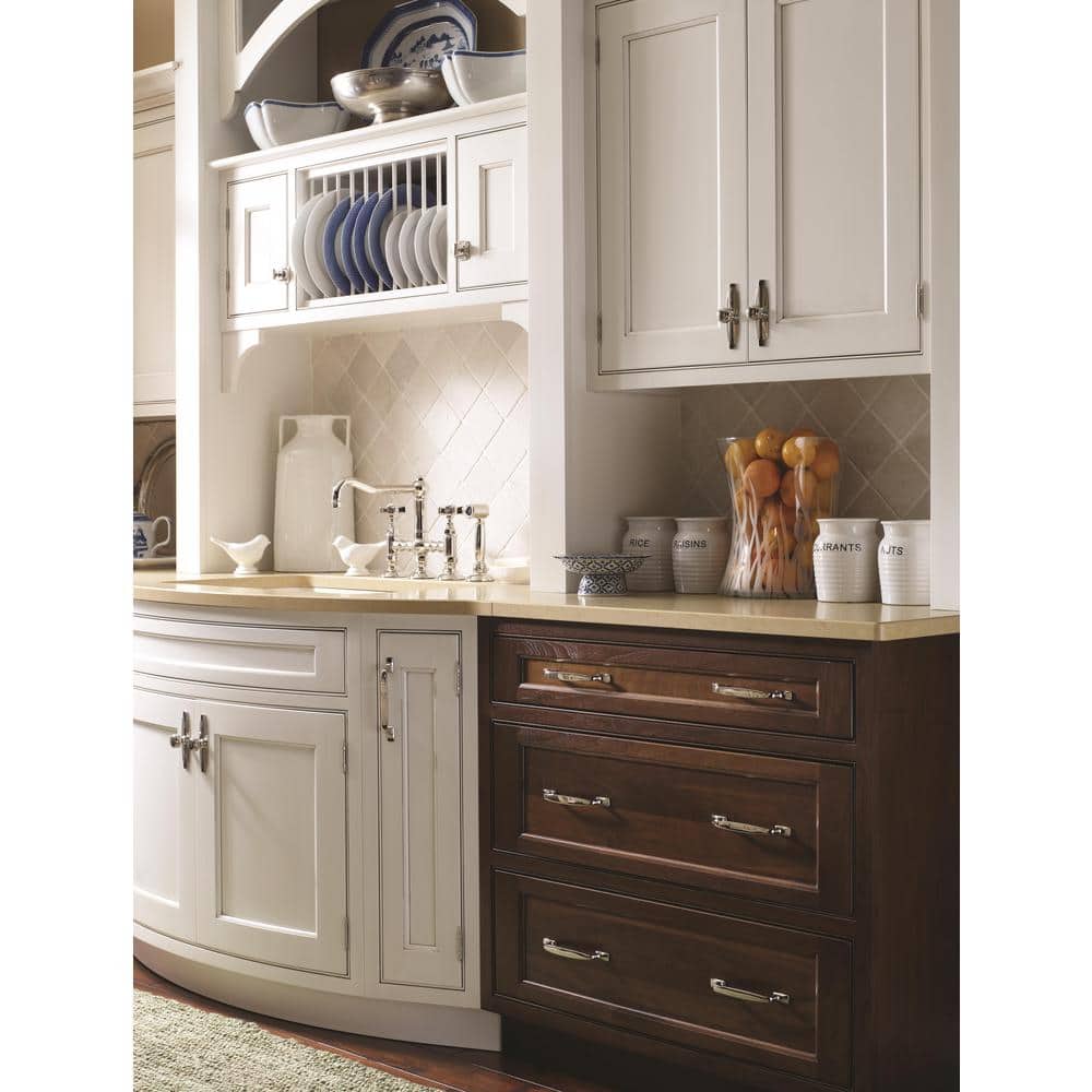 Polished Nickel 3-3/4 inch Cabinet Drawer Pull Handle